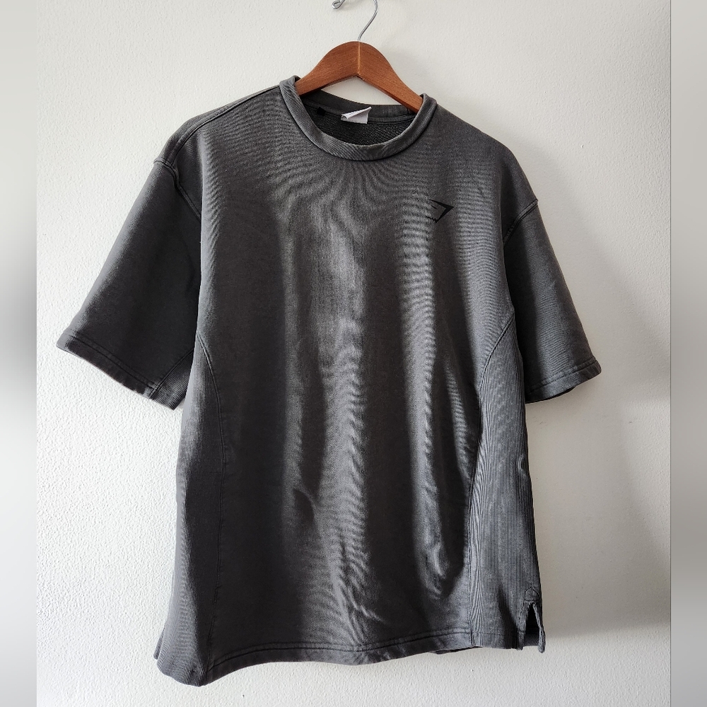 Gymshark Power Washed Short Sleeve Crew Oversized fit Size: Medium Grey